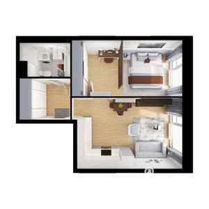 1-к квартира, вторичка, 44м2, 22/25 этаж