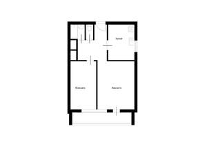 2-к квартира, вторичка, 50м2, 12/22 этаж