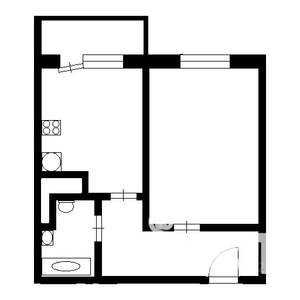 1-к квартира, вторичка, 40м2, 12/15 этаж