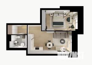 1-к квартира, вторичка, 42м2, 4/28 этаж