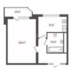 1-к квартира, вторичка, 37м2, 14/14 этаж