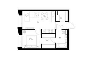 1-к квартира, вторичка, 37м2, 23/28 этаж