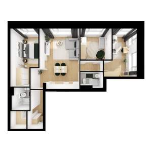 3-к квартира, вторичка, 77м2, 1/28 этаж