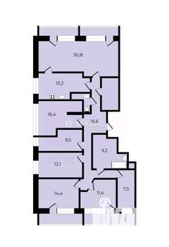 6-к квартира, вторичка, 150м2, 17/17 этаж