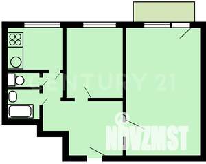 2-к квартира, вторичка, 45м2, 5/12 этаж