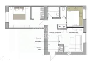 2-к квартира, вторичка, 52м2, 2/14 этаж