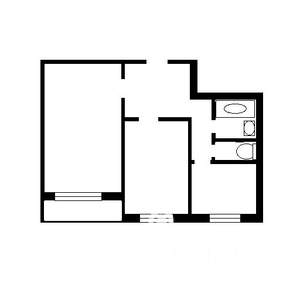 2-к квартира, вторичка, 42м2, 7/9 этаж