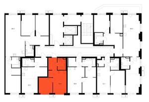 1-к квартира, вторичка, 31м2, 8/14 этаж