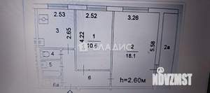 2-к квартира, вторичка, 45м2, 6/9 этаж