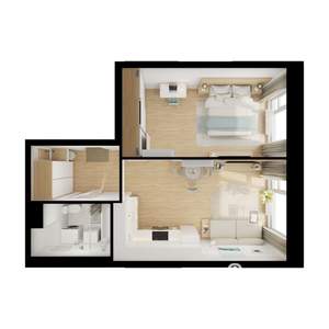 1-к квартира, вторичка, 42м2, 24/25 этаж