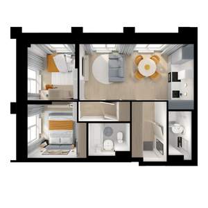 2-к квартира, вторичка, 52м2, 5/13 этаж