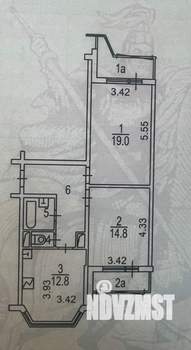2-к квартира, вторичка, 60м2, 4/10 этаж