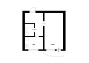 1-к квартира, вторичка, 38м2, 2/9 этаж