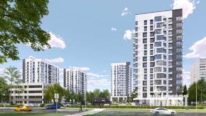 2-к квартира, строящийся дом, 59м2, 10/14 этаж