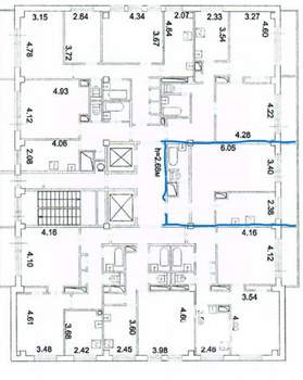 1-к квартира, вторичка, 42м2, 17/17 этаж