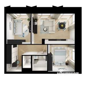 2-к квартира, вторичка, 53м2, 16/28 этаж