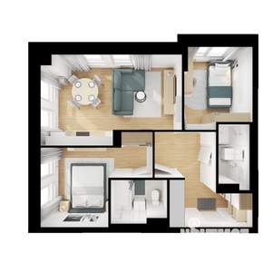 2-к квартира, вторичка, 54м2, 19/25 этаж