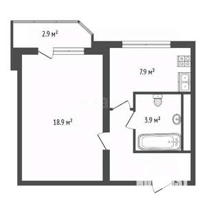 1-к квартира, вторичка, 37м2, 14/14 этаж