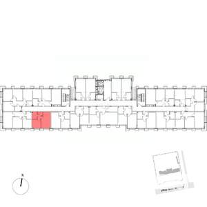 1-к квартира, вторичка, 33м2, 7/7 этаж