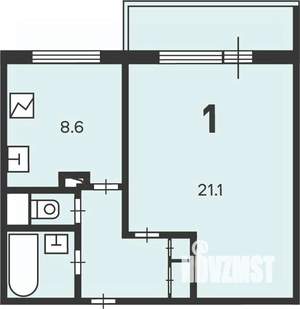1-к квартира, вторичка, 39м2, 14/14 этаж