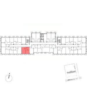 1-к квартира, вторичка, 32м2, 2/7 этаж