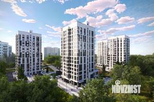 1-к квартира, строящийся дом, 43м2, 7/14 этаж