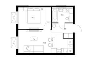 1-к квартира, вторичка, 34м2, 10/11 этаж
