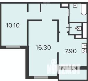 2-к квартира, вторичка, 46м2, 8/9 этаж