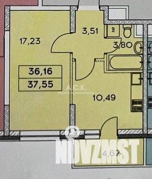 1-к квартира, вторичка, 38м2, 14/14 этаж