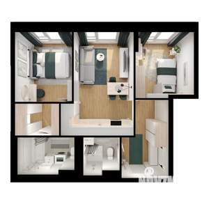 2-к квартира, вторичка, 52м2, 19/25 этаж