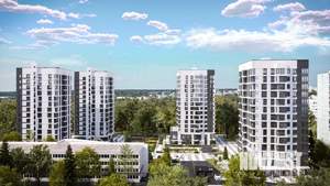 2-к квартира, строящийся дом, 56м2, 14/15 этаж