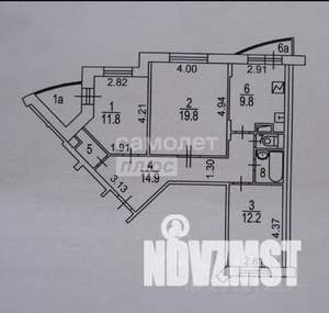 3-к квартира, вторичка, 73м2, 12/16 этаж
