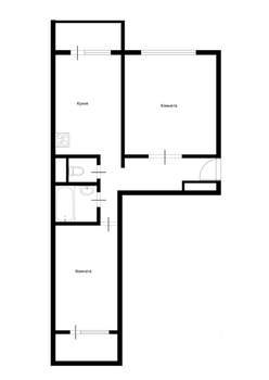 2-к квартира, вторичка, 56м2, 2/14 этаж