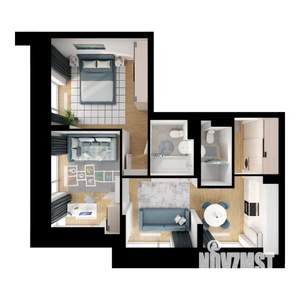 2-к квартира, вторичка, 55м2, 20/28 этаж