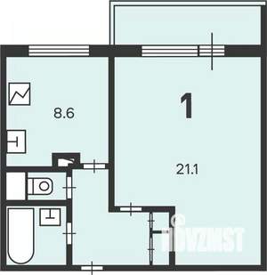 1-к квартира, вторичка, 39м2, 14/14 этаж