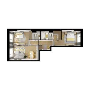 2-к квартира, вторичка, 66м2, 11/11 этаж