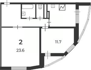2-к квартира, вторичка, 59м2, 11/19 этаж